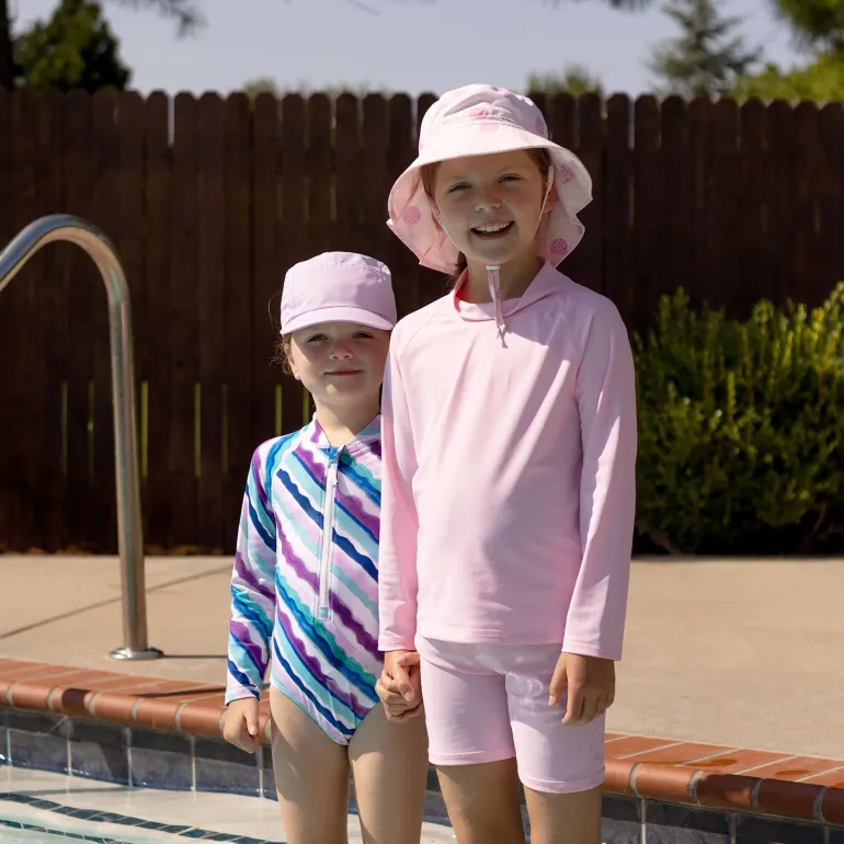 Kids UV Swim Trunks | Pink