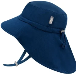 Kids Water Repellent Adventure Hats | Navy with Navy Trim