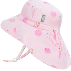 Kids Water Repellent Adventure Hats | Pink Ice Cream
