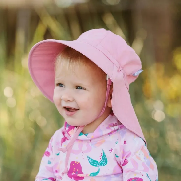 Kids Water Repellent Adventure Hats | Pretty Pink