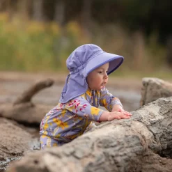 Kids Water Repellent Adventure Hats | Purple