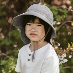 Kids Water Repellent Adventure Hats | Grey