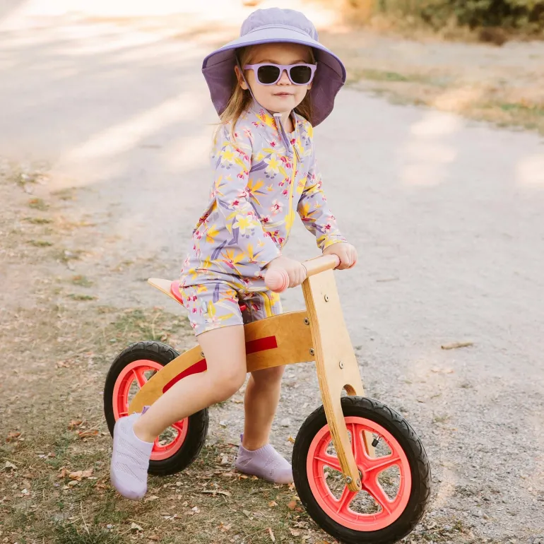 Kids Water Repellent Adventure Hats | Purple