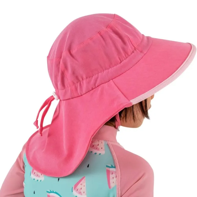 Kids Water Repellent Adventure Hats | Watermelon Pink