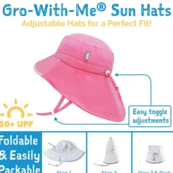 Kids Water Repellent Adventure Hats | Pink