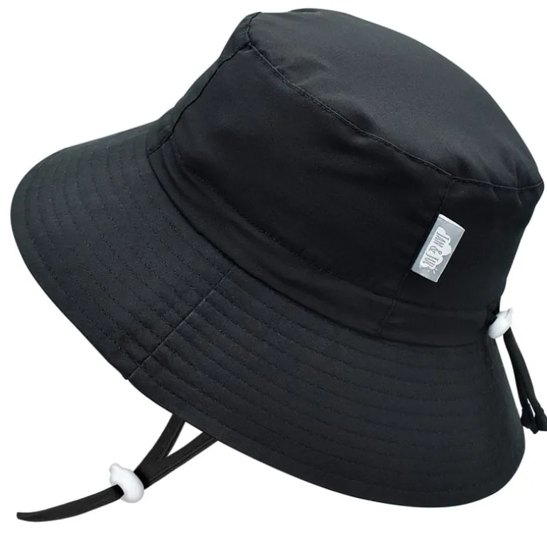 Kids Water Repellent Bucket Hats | Black