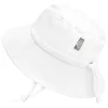 Kids Water Repellent Bucket Hats | White