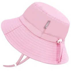 Kids Water Repellent Bucket Hats | Pink Sorbet