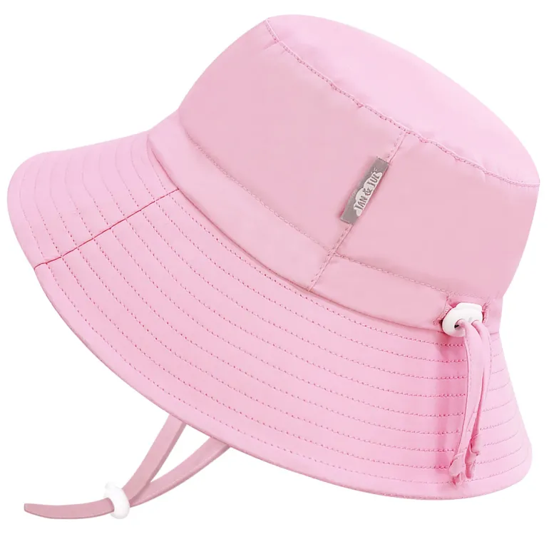 Kids Water Repellent Bucket Hats | Pink Sorbet