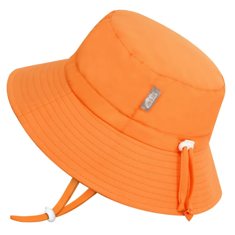 Kids Water Repellent Bucket Hats | Bright Orange