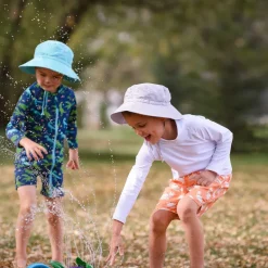 Kids Water Repellent Bucket Hats | Grey Cloud