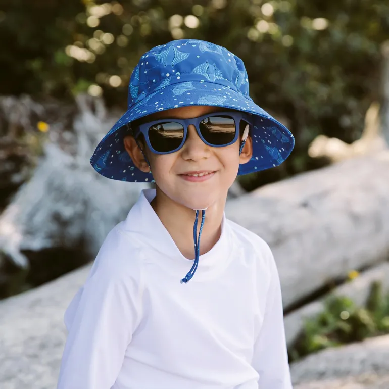 Kids Water Repellent Bucket Hats | Manta Ray