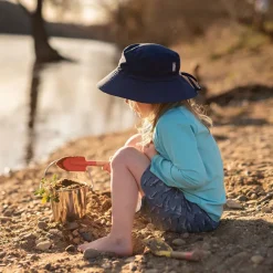 Kids Water Repellent Bucket Hats | Navy