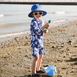 Kids Water Repellent Bucket Hats | Marine Blue