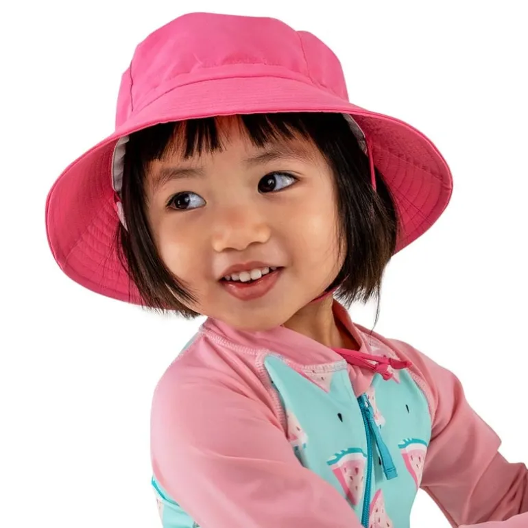 Kids Water Repellent Bucket Hats | Watermelon Pink