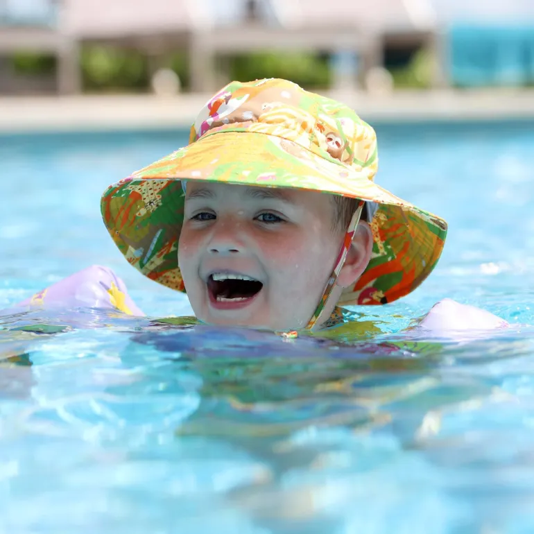 Kids Water Repellent Bucket Hats | Jungle Friends