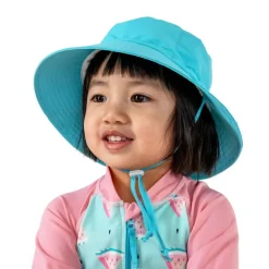 Kids Water Repellent Bucket Hats | Teal