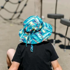 Kids Water Repellent Bucket Hats | Tropical