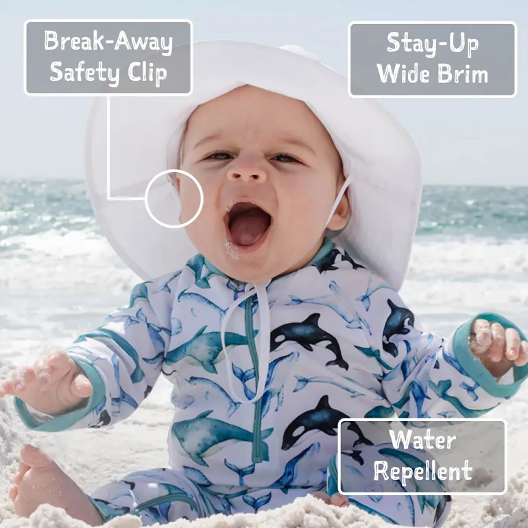Kids Water Repellent Bucket Hats | Waves