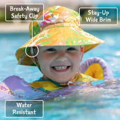 Kids Water Repellent Bucket Hats | Tropical