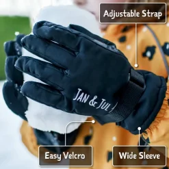 Kids Waterproof Gloves | Black