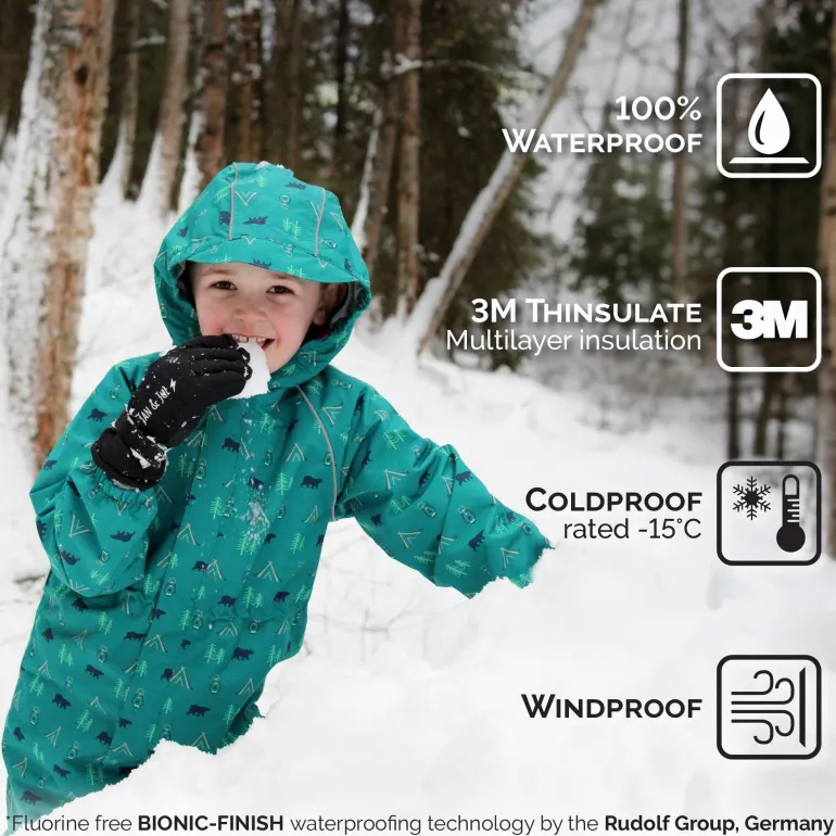 Kids Waterproof Gloves | Nebula Blue