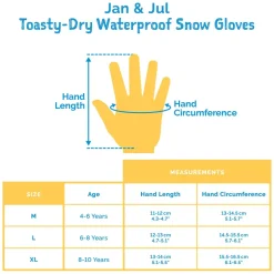 Kids Waterproof Gloves | Black