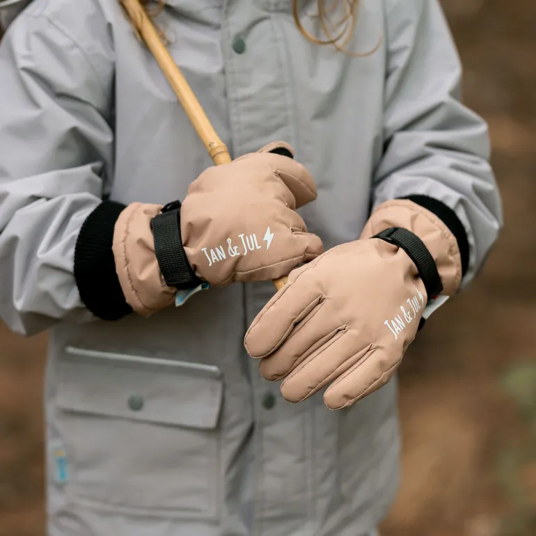 Kids Waterproof Gloves | Soft Brown