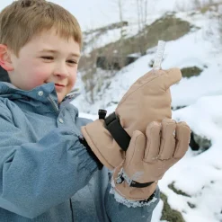 Kids Waterproof Gloves | Soft Brown