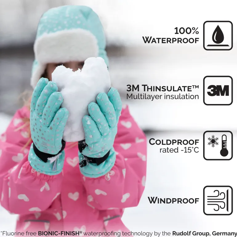 Kids Waterproof Gloves | Soft Brown