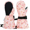 Kids Waterproof Mittens | Pink Rainbow