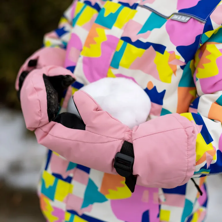 Kids Waterproof Mittens | Dusty Pink