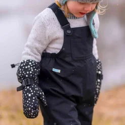 Kids Waterproof Mittens | Black Star