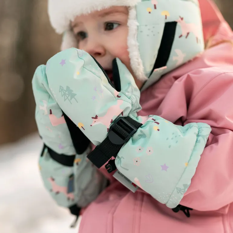 Kids Waterproof Mittens | Minty Forest