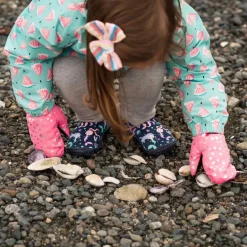 Kids Waterproof Mittens | Watermelon Pink Star