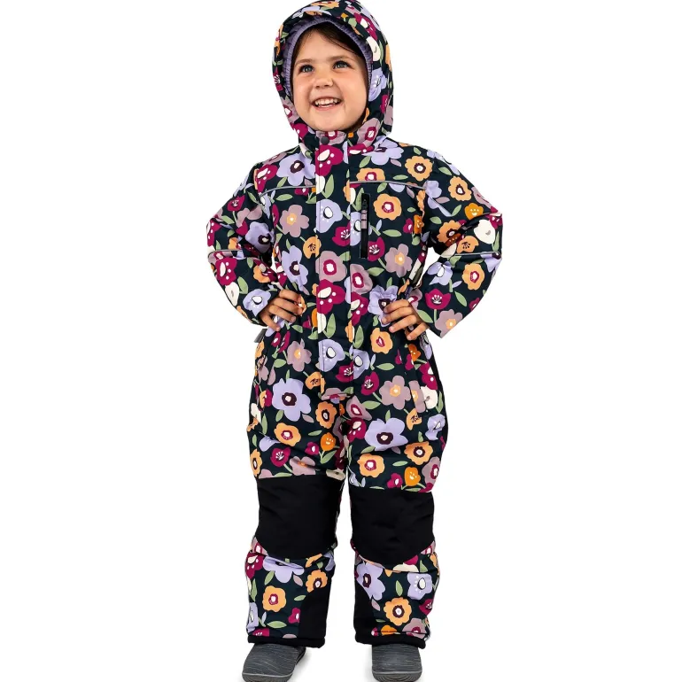 Kids Waterproof Snowsuit | Winter Flowers