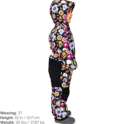 Kids Waterproof Snowsuit | Winter Flowers
