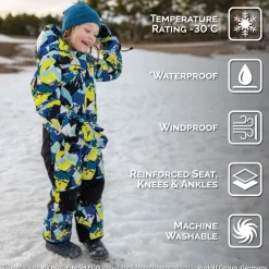 Kids Waterproof Snowsuit | Neon Peaks