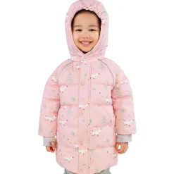 Kids Waterproof Winter Coat | Pink Forest