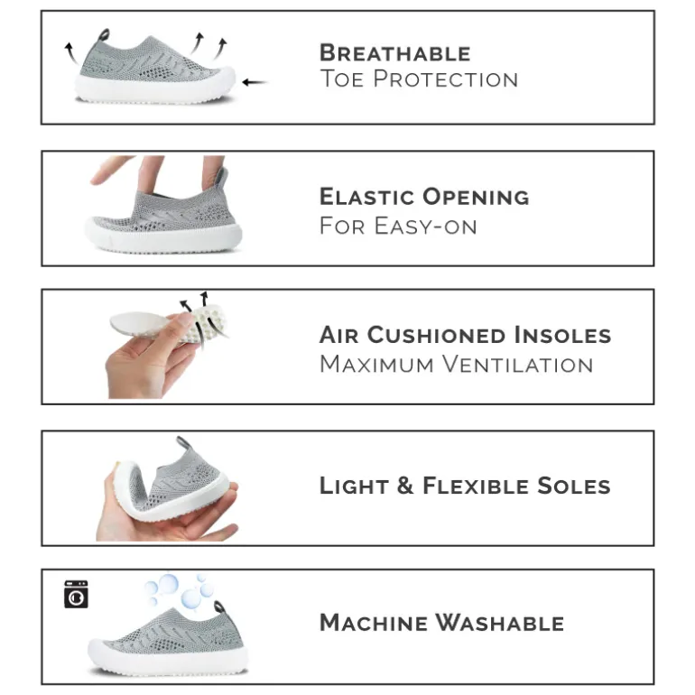 Kids Xplorer 3D Knit Shoes | Grey