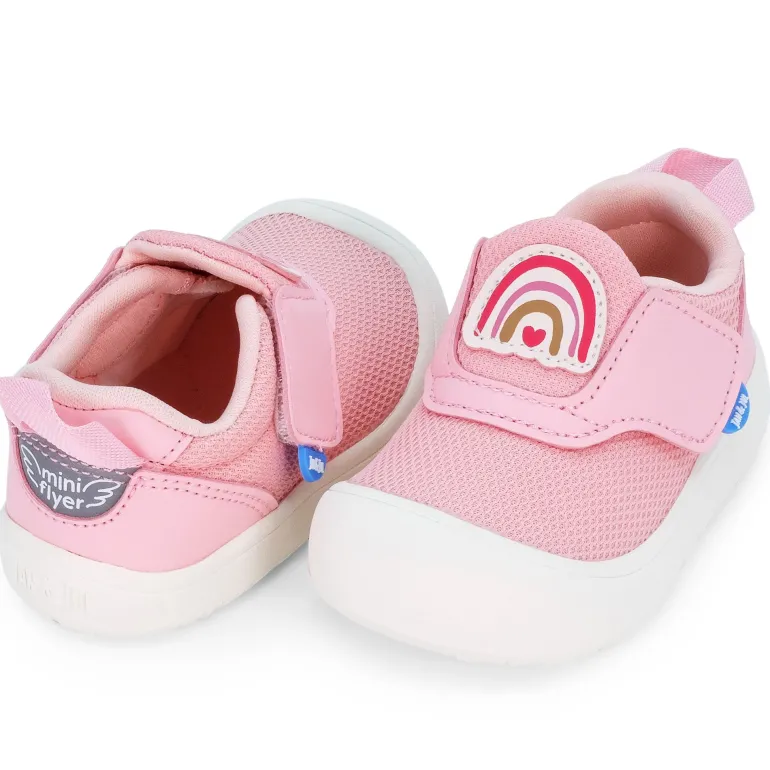Mini-Flyer Toddler Sneakers | Pink Rainbow