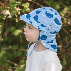 Sun Soft UV Baby Caps | Blue Whale