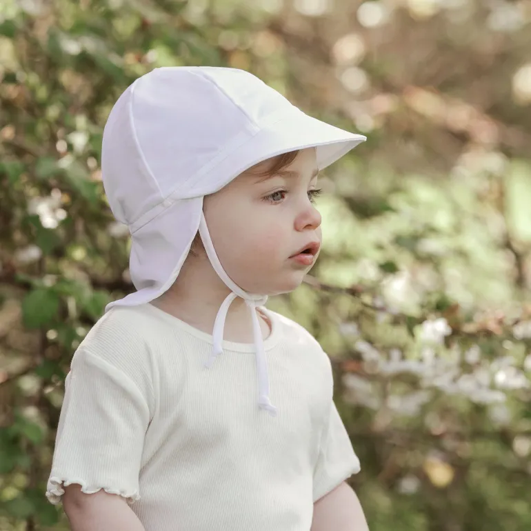 Sun Soft UV Baby Caps | White
