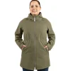 Womens Adjustable Rain Jackets | Army Green