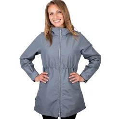 Womens Adjustable Rain Jackets | Heather Grey