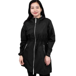 Womens Adjustable Rain Jackets | Black