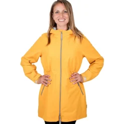 Womens Adjustable Rain Jackets | Yellow