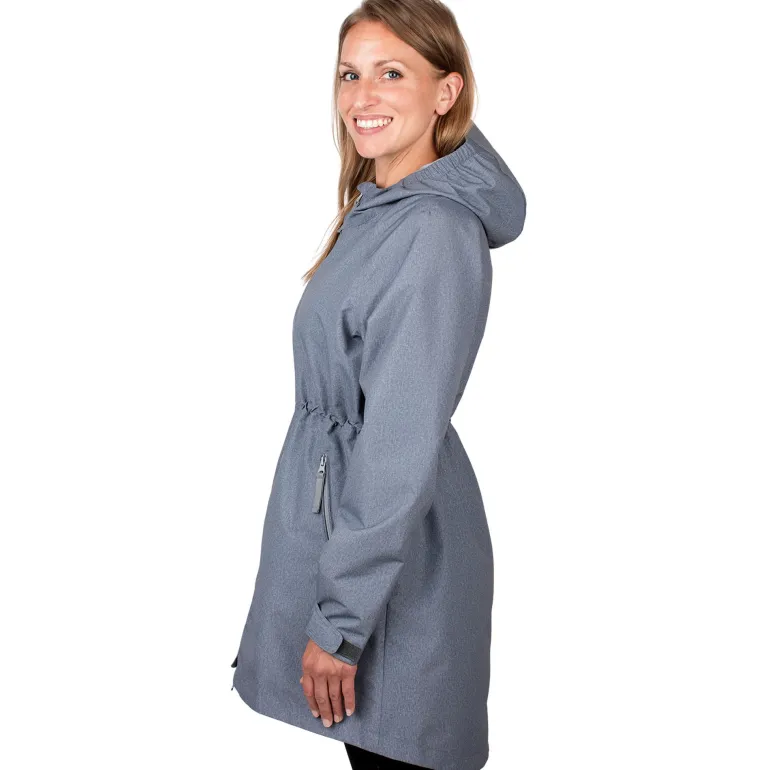 Womens Adjustable Rain Jackets | Heather Grey