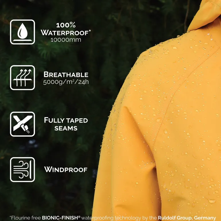 Womens Adjustable Rain Jackets | Heather Grey