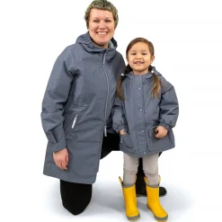 Womens Adjustable Rain Jackets | Heather Grey